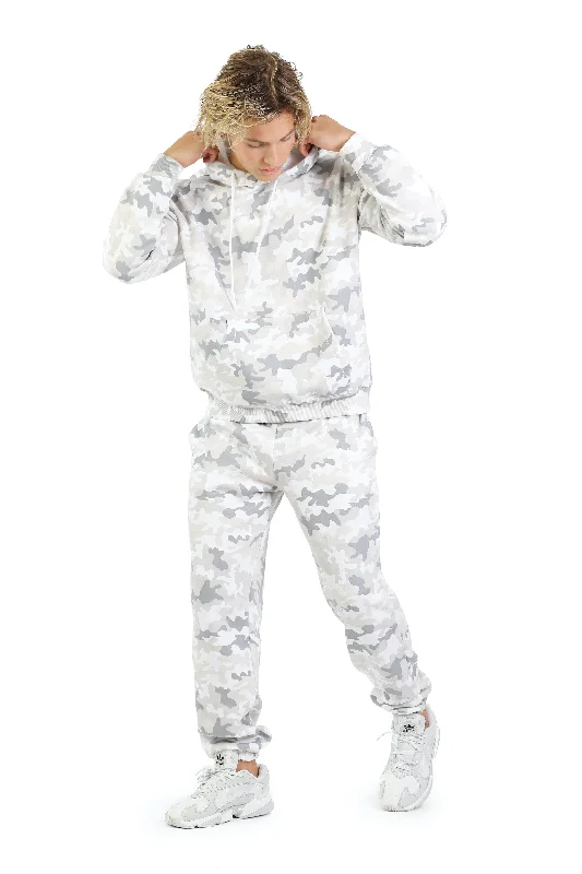 Men's tracksuit in white camo