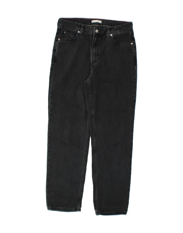 TOMMY HILFIGER Mens Straight Jeans W31 L29 Black Cotton