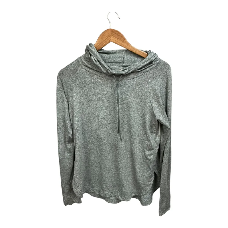 Athletic Top Long Sleeve Hoodie By Athleta In Green, Size: S