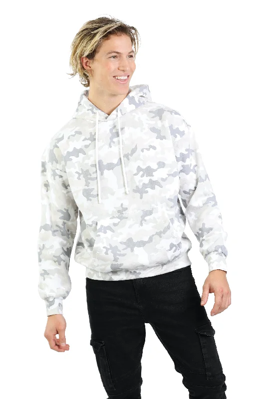 Men's hoodie in white camo