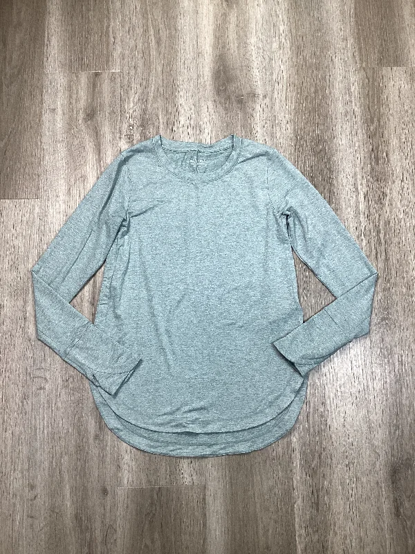 Athletic Top Long Sleeve Crewneck By Athleta In Green, Size: Xs