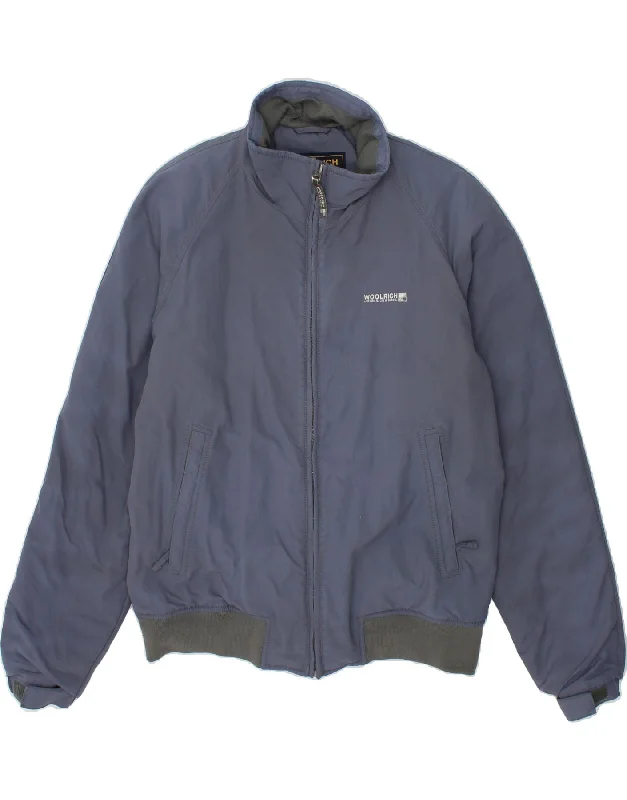 WOOLRICH Mens Bomber Jacket UK 40 Large Navy Blue