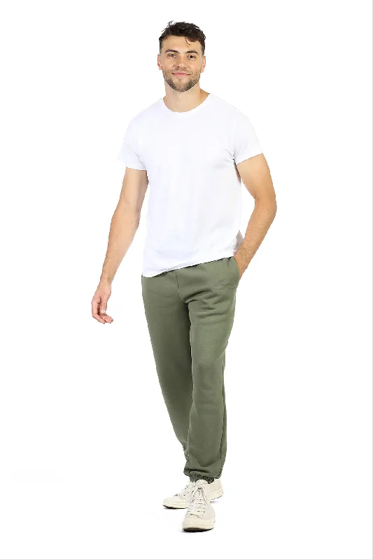 Men’s Premium Fleece Sweatpants in Olive