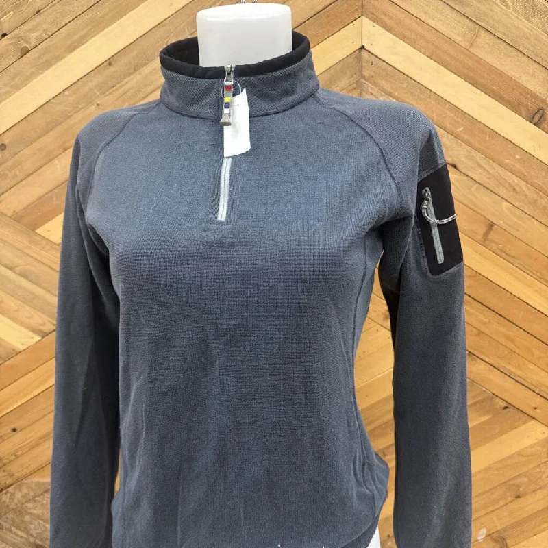 Sherpa - Women's 1/4-Zip Baselayer Top - MSRP $110: Grey-women-LG