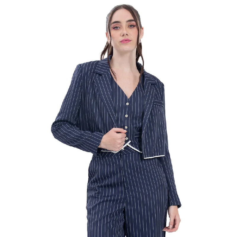 SACO PARA MUJER FANCY STRIPES BLAZER FOREVER 21