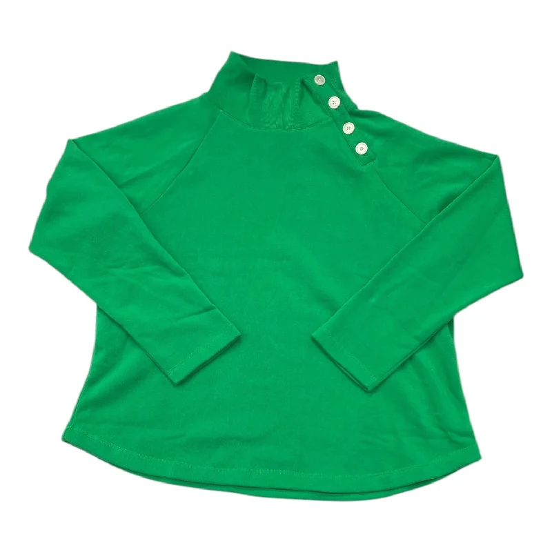 Top Long Sleeve By J. Crew In Green, Size: 1x