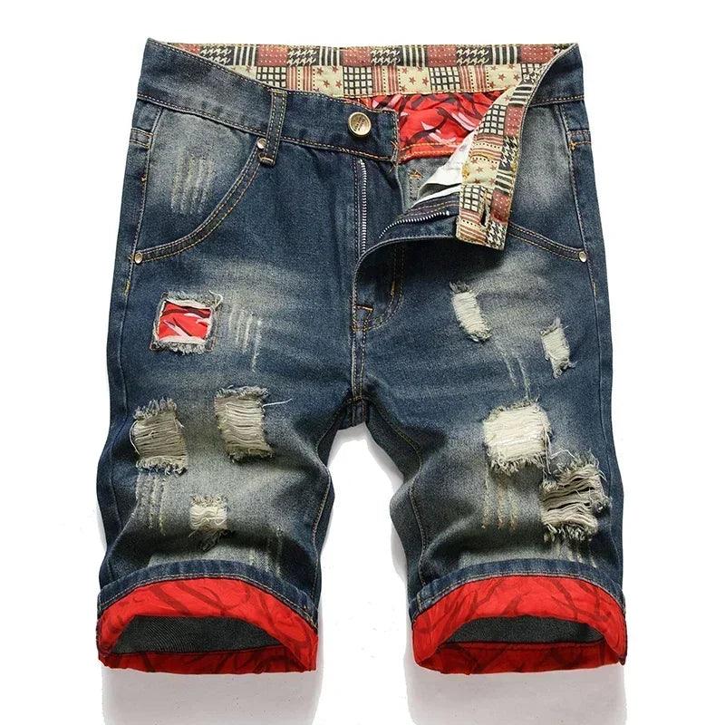 Male Straight Jeans Shorts