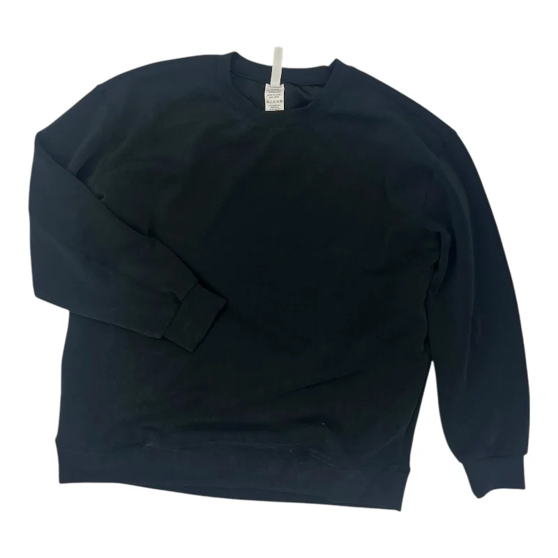 Athletic Top Ls Crewneck By Yelete In Black, Size:L