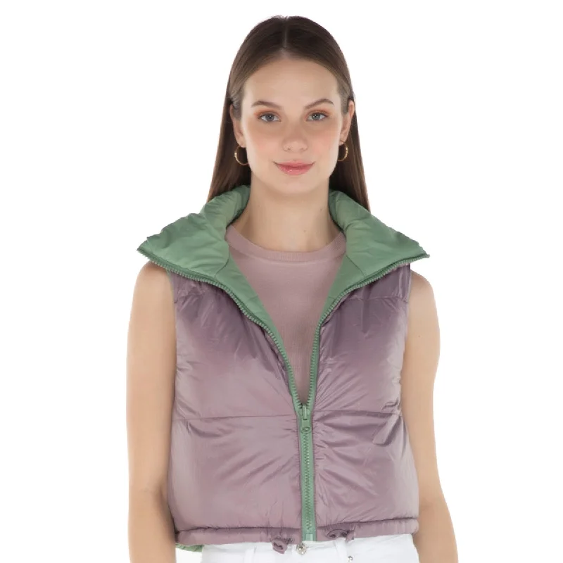 CHALECO REVERSIBLE COLOR MORADO PARA MUJER FOREVER 21