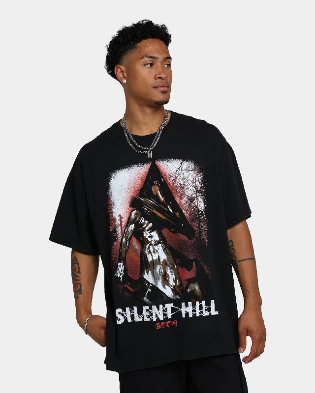 Rats Get Fat X Silent Hill Pyramid Head Vintage T-Shirt Black Wash