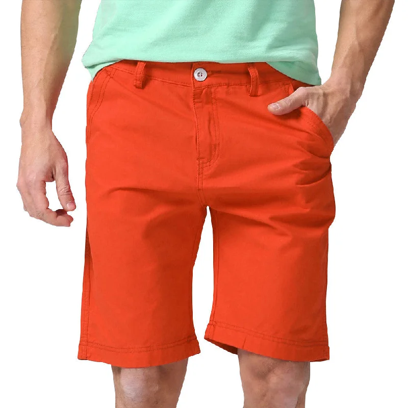 Men Shorts Straight Knee Length Zipper Shorts Plus Size Fashion Casual Bermuda Masculina White Black Green Red Y1030