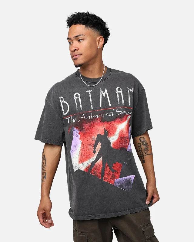 American Thrift X DC Batman The Animated Series Heavyweight Vintage T-Shirt Washed Black