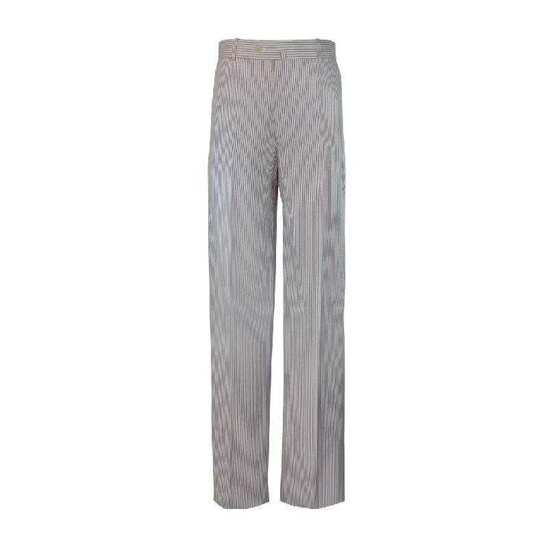 Laguna Cotton Seersucker Trouser - Purple