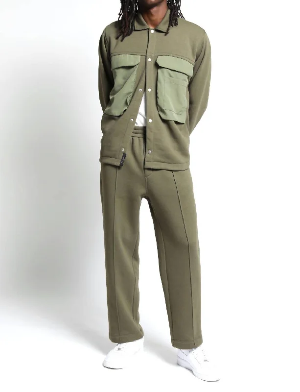 Sunnyside Brushed Terry Pant - Army